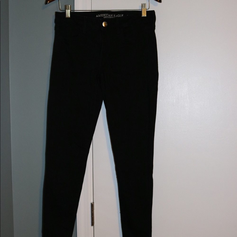 American Eagle Black Denim Jeggings
